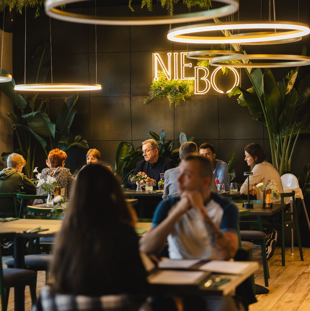 Wnętrze restauracji NIEBO